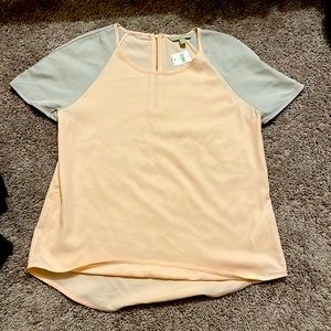 Banana republic pink shorts sleeves business top